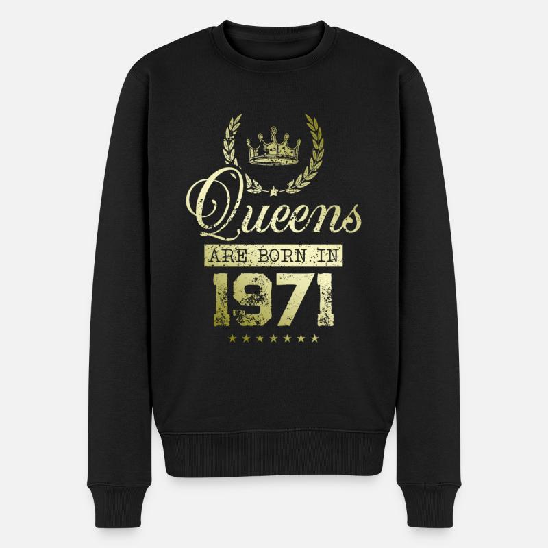 Queens nées en 1971 - Pull Premium bio Homme - noir