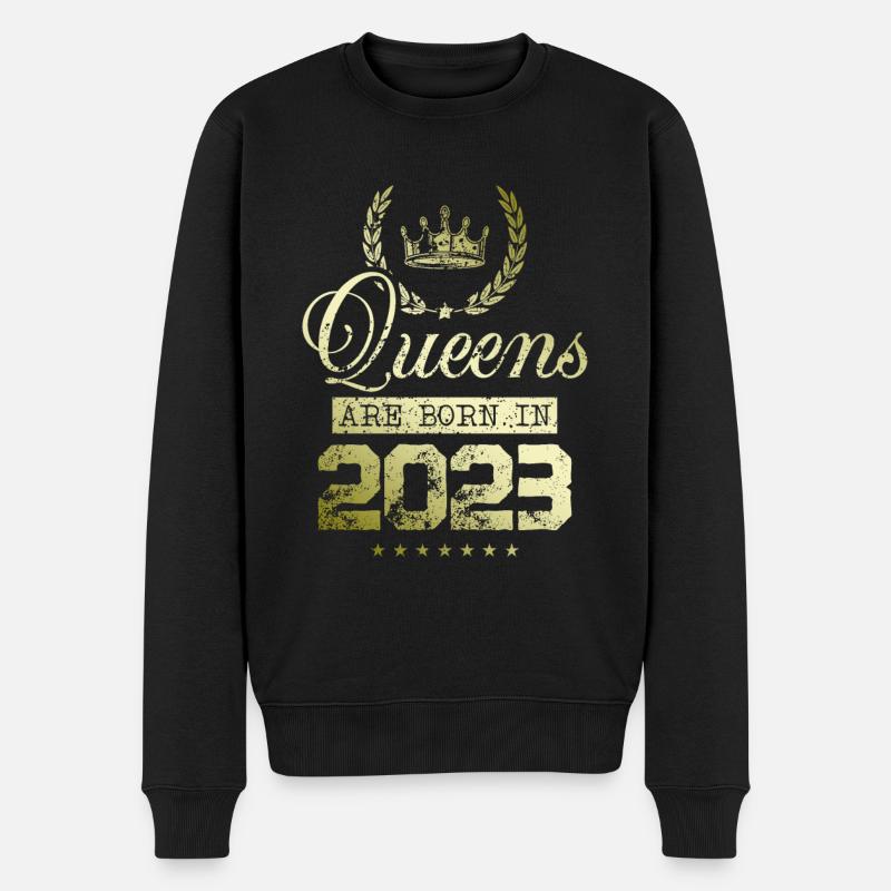 Reines nées en 2023 - Pull Premium bio Homme - noir