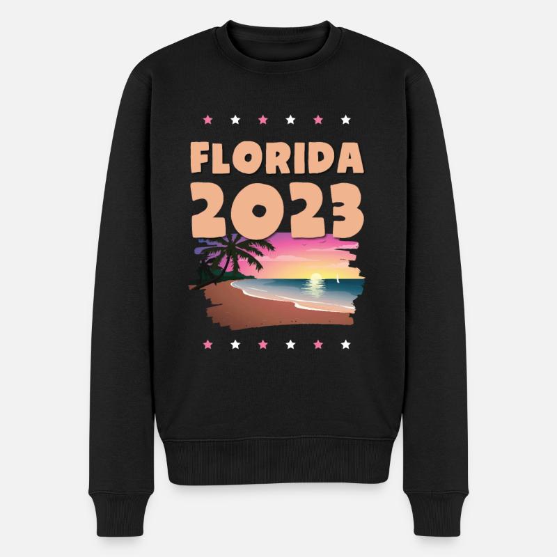 Florida 2023 - Männer Premium Bio Pullover - Schwarz