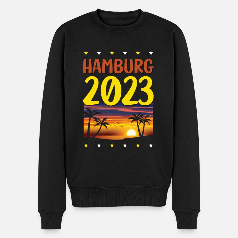 Hambourg 2023 - Pull Premium bio Homme - noir