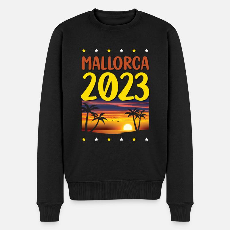 Mallorca 2023 - Männer Premium Bio Pullover - Schwarz
