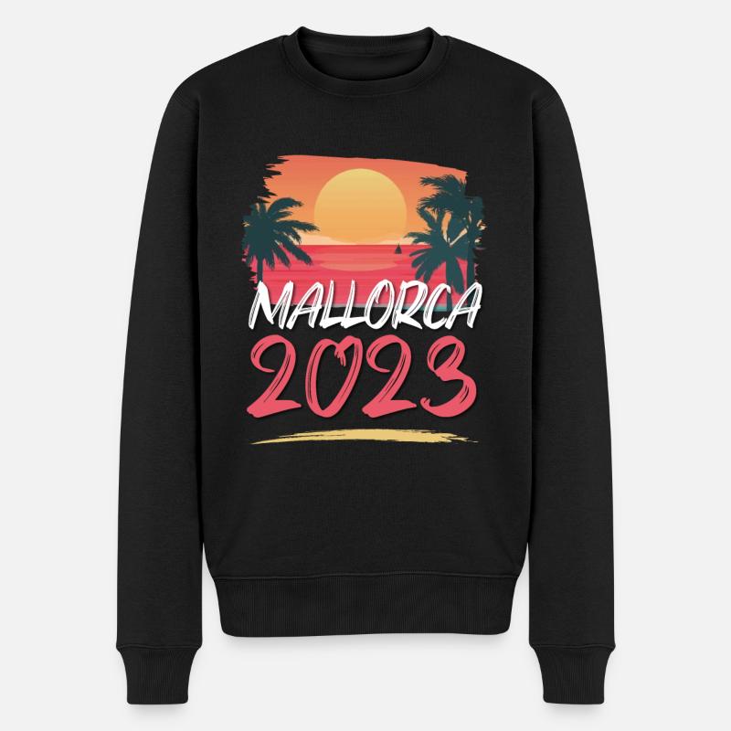 Mallorca 2023 - Männer Premium Bio Pullover - Schwarz