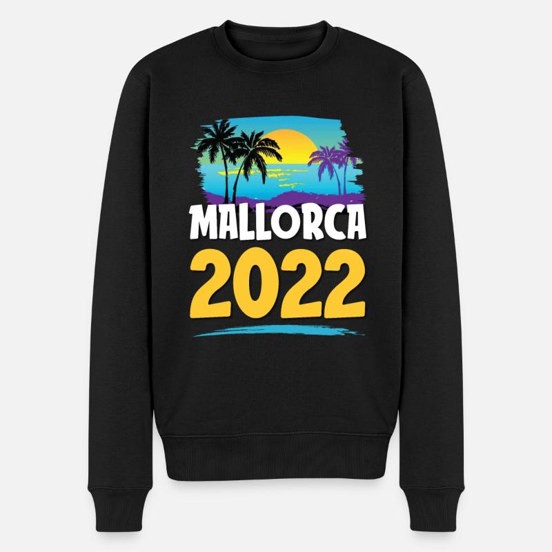 Mallorca 2023 - Männer Premium Bio Pullover - Schwarz