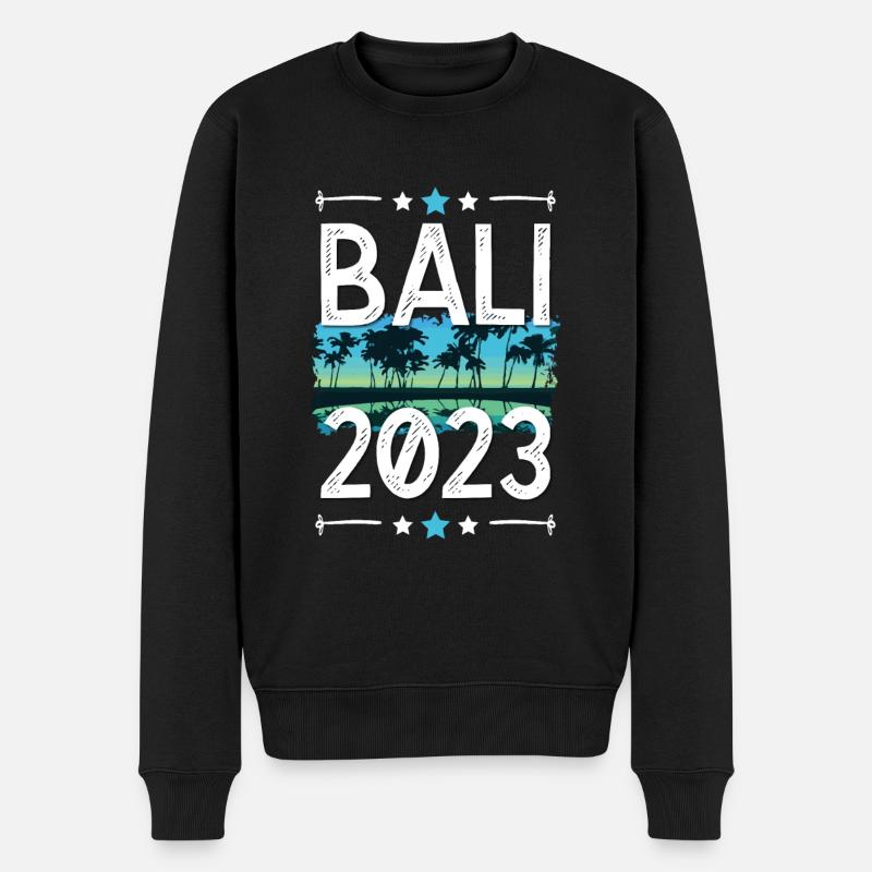 Bali 2023 - Männer Premium Bio Pullover - Schwarz