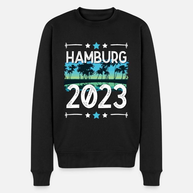 Hambourg 2023 - Pull Premium bio Homme - noir