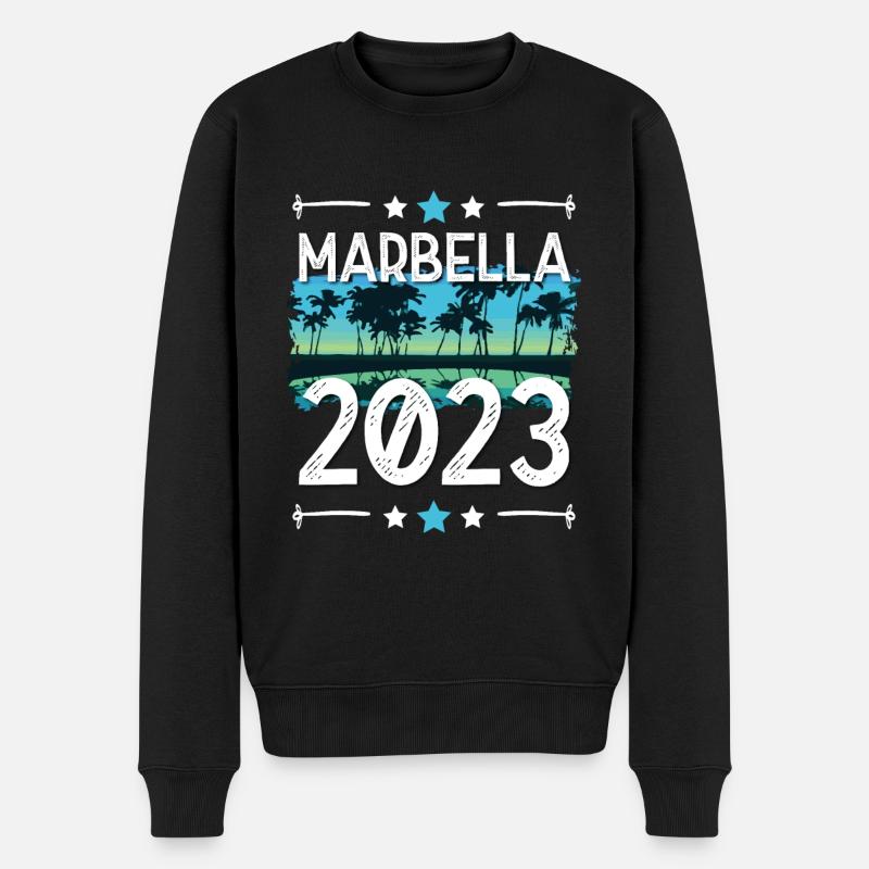 Marbella 2023 - Men's Premium Organic Jumper - black