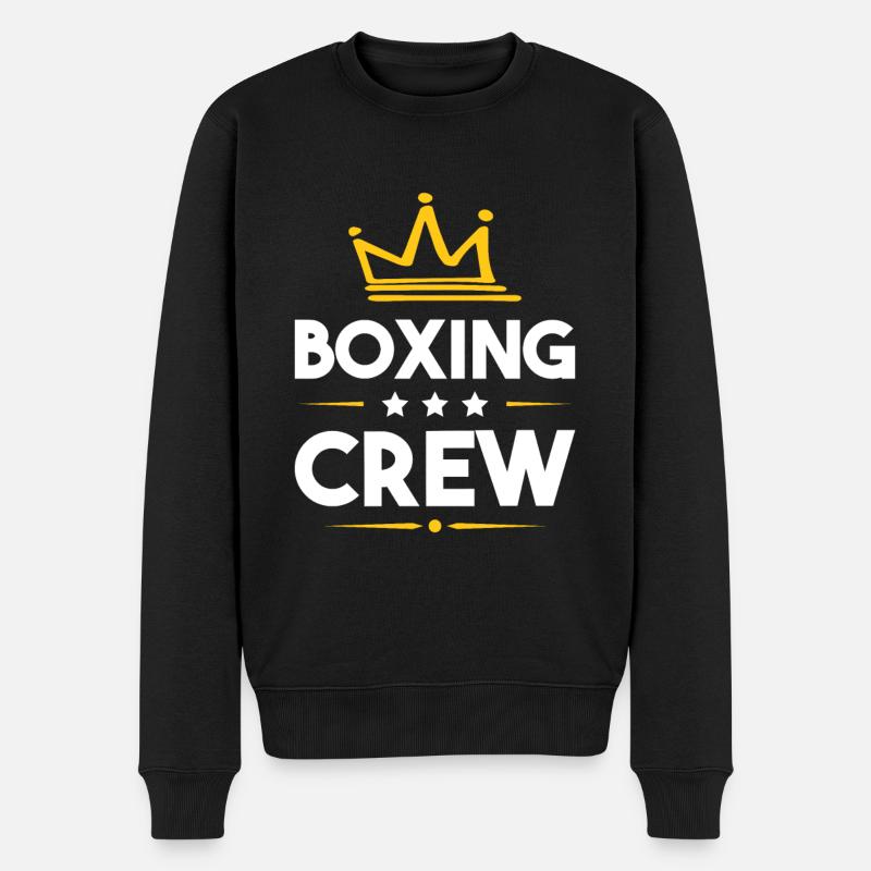 Boxing Crew - Männer Premium Bio Pullover - Schwarz