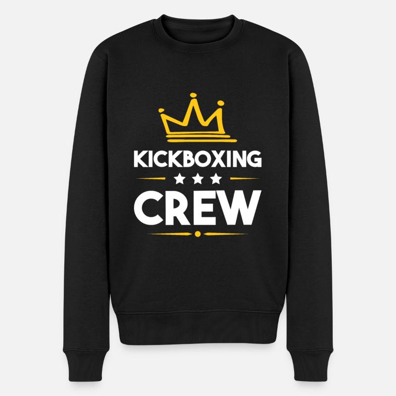 Kickboxing Crew - Männer Premium Bio Pullover - Schwarz