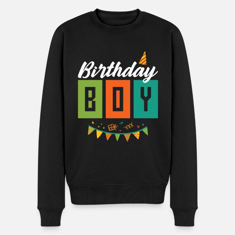 Garçon d’anniversaire - Pull Premium bio Homme - noir