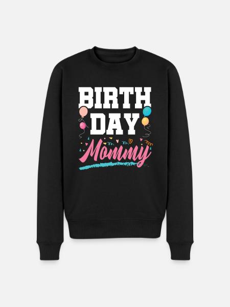 Birthday Mom - Men's Premium Organic Jumper - black