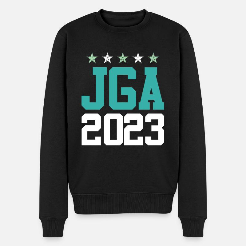 Jga 2023 Junggesellenabschied - Männer Premium Bio Pullover - Schwarz