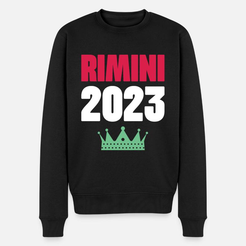 Rimini 2023 Krone - Männer Premium Bio Pullover - Schwarz