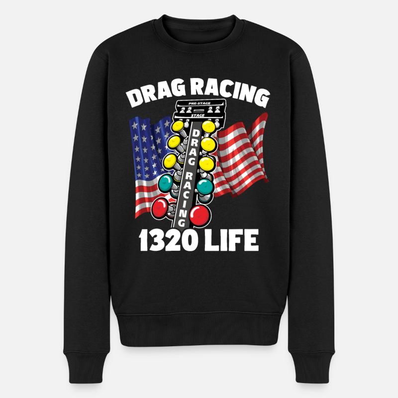 Drag Racing 1320 Life - Männer Premium Bio Pullover - Schwarz