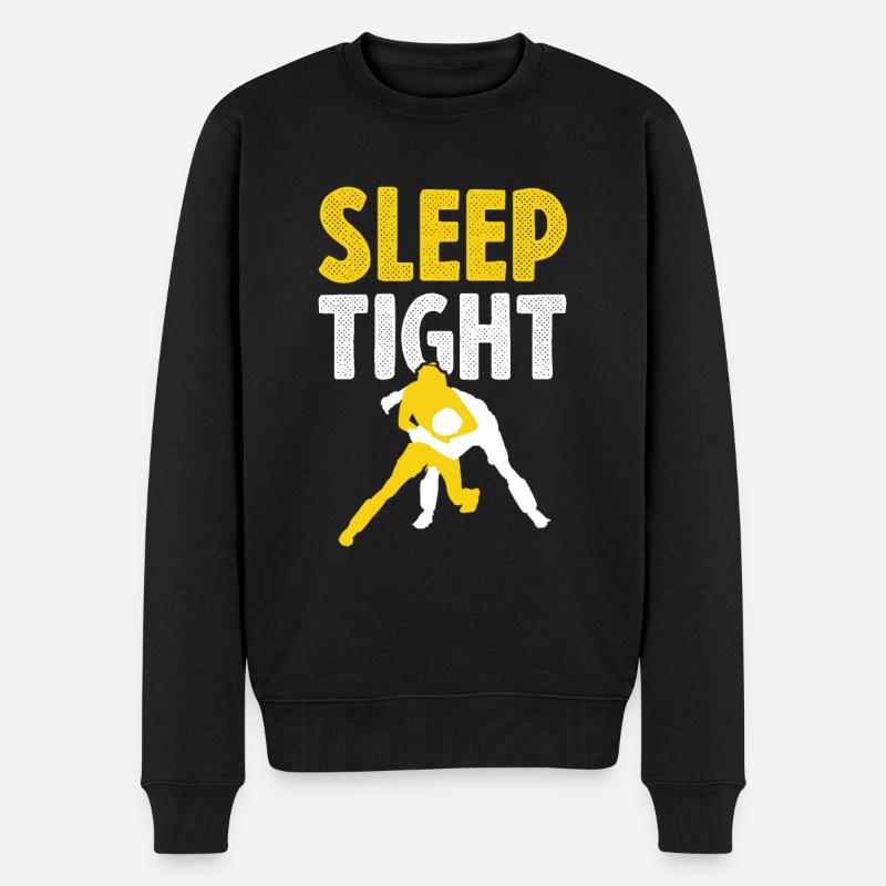 mma sport spruch - Männer Premium Bio Pullover - Schwarz