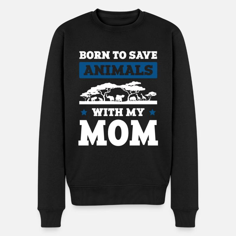 Bien-être animal maman - Pull Premium bio Homme - noir