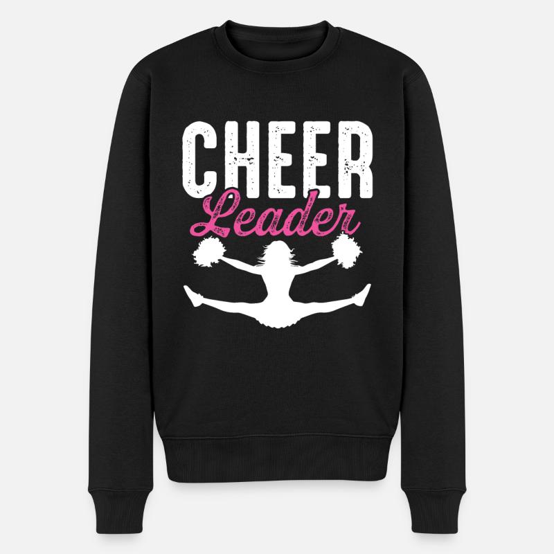 cheerleading cheerleader - Männer Premium Bio Pullover - Schwarz
