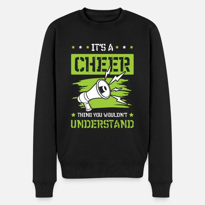cheerleading cheerleader - Männer Premium Bio Pullover - Schwarz