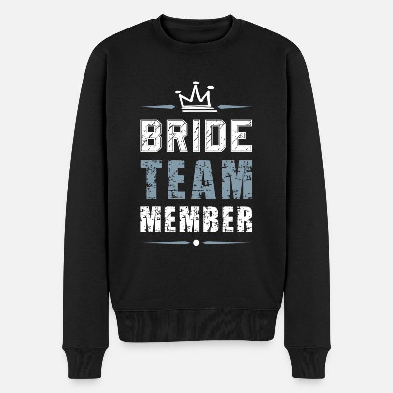 Bride Team - Männer Premium Bio Pullover - Schwarz