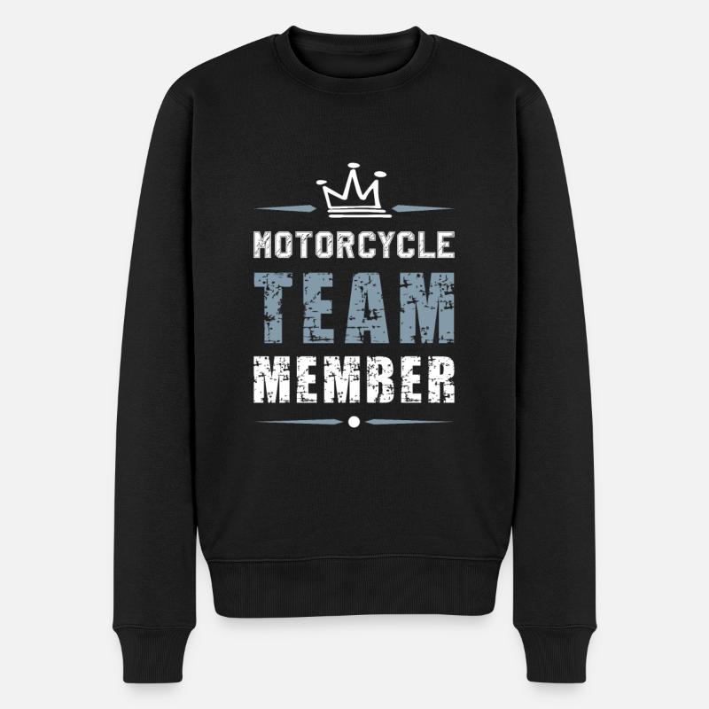 Motorcycle Team - Männer Premium Bio Pullover - Schwarz