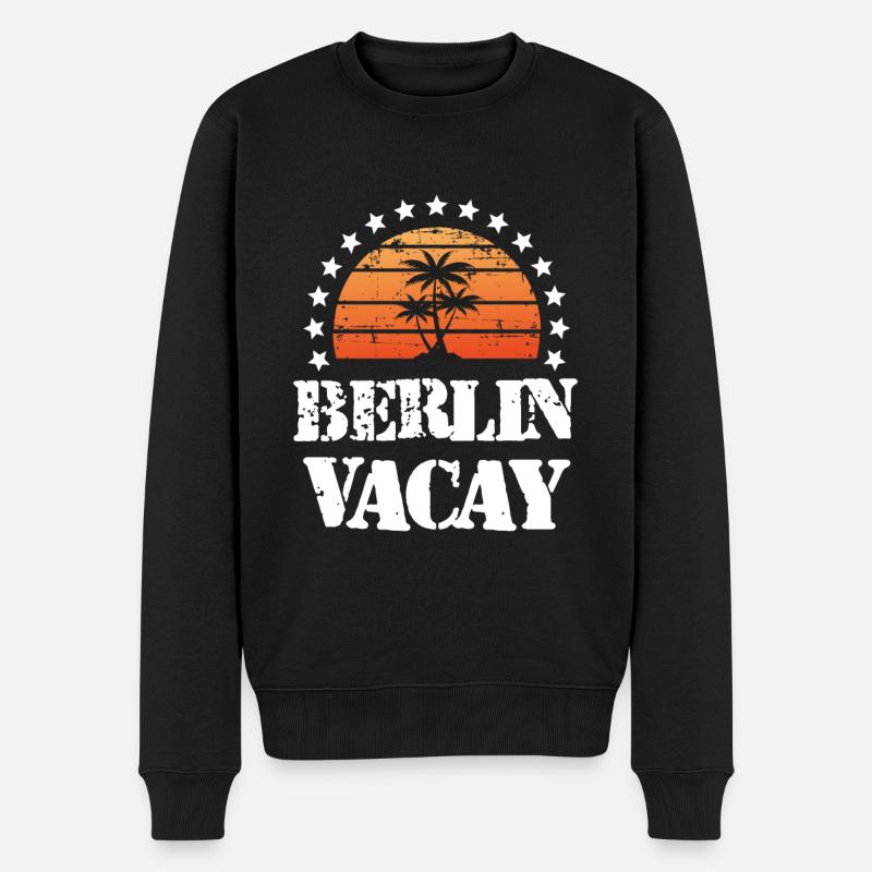 Vacances à Berlin - Pull Premium bio Homme - noir