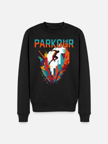 Parkour Urban - Men's Premium Organic Jumper - black