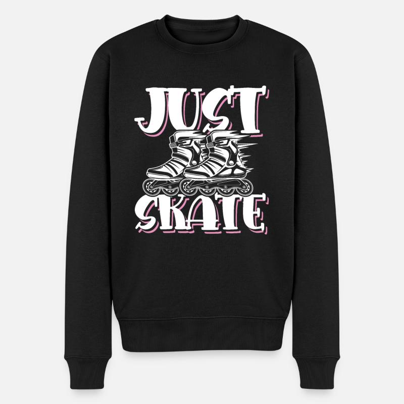 skate skaten - Männer Premium Bio Pullover - Schwarz
