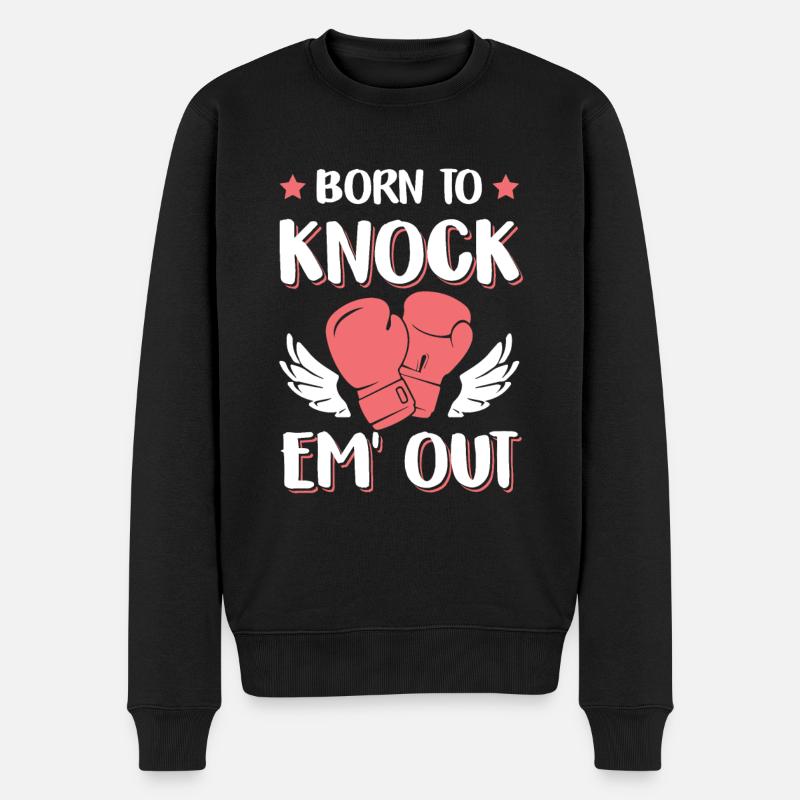 knock out boxhandschuhe - Männer Premium Bio Pullover - Schwarz