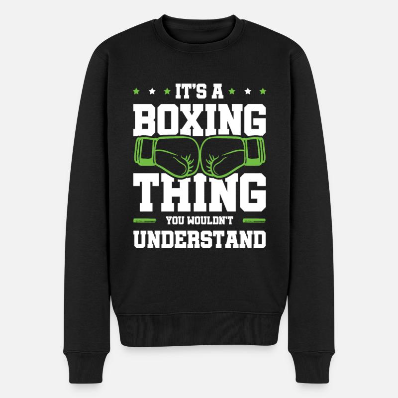 Gants de boxe - Pull Premium bio Homme - noir