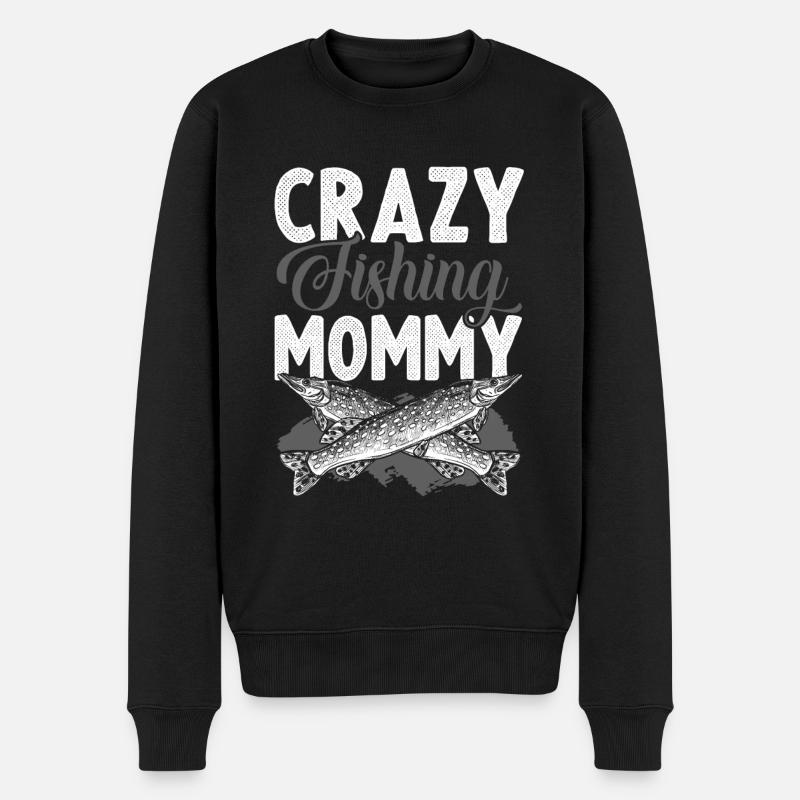 fischer mama - Männer Premium Bio Pullover - Schwarz