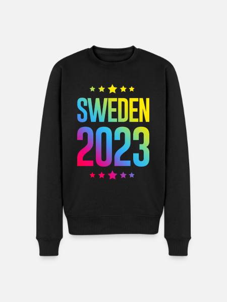 Schweden 2023 - Männer Premium Bio Pullover - Schwarz
