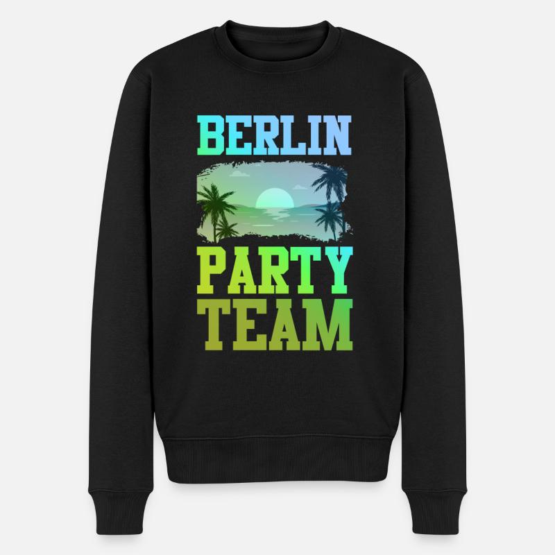 L’équipe du parti berlinois - Pull Premium bio Homme - noir