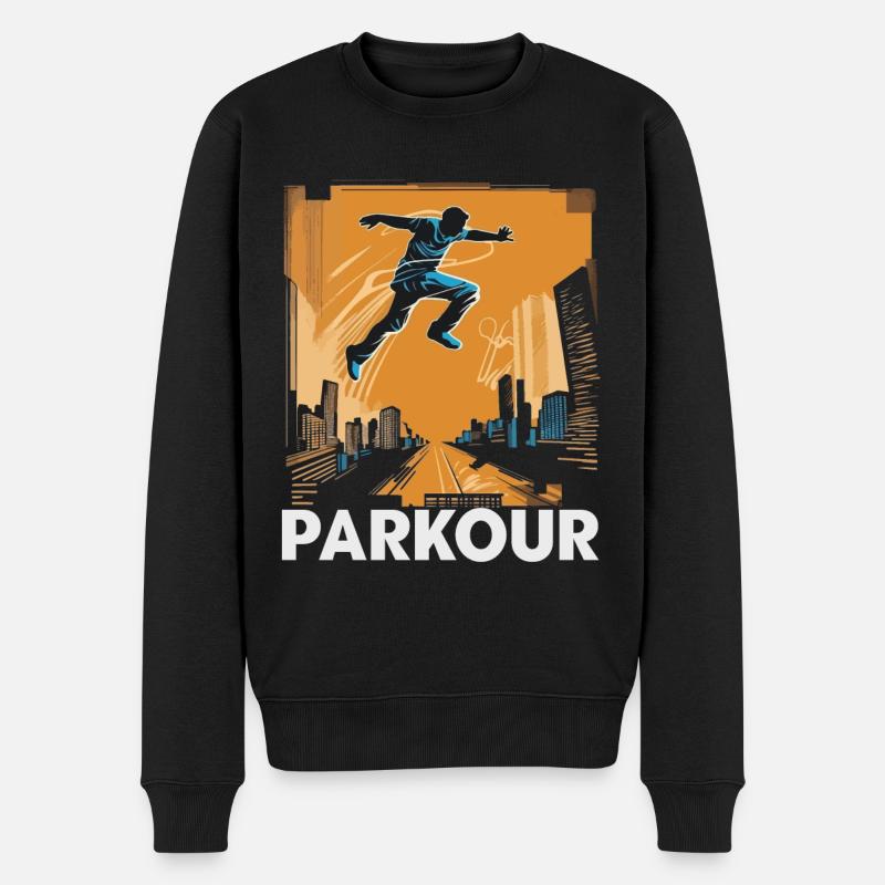 Parkour Urbain - Pull Premium bio Homme - noir