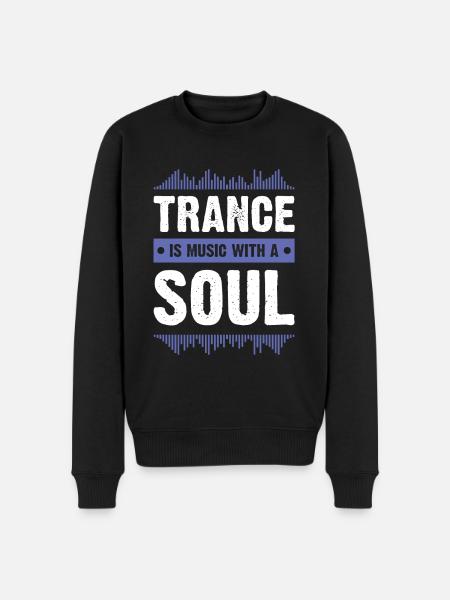 trance soul - Männer Premium Bio Pullover - Schwarz