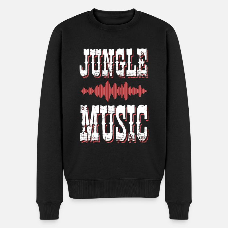Musique de la jungle - Pull Premium bio Homme - noir