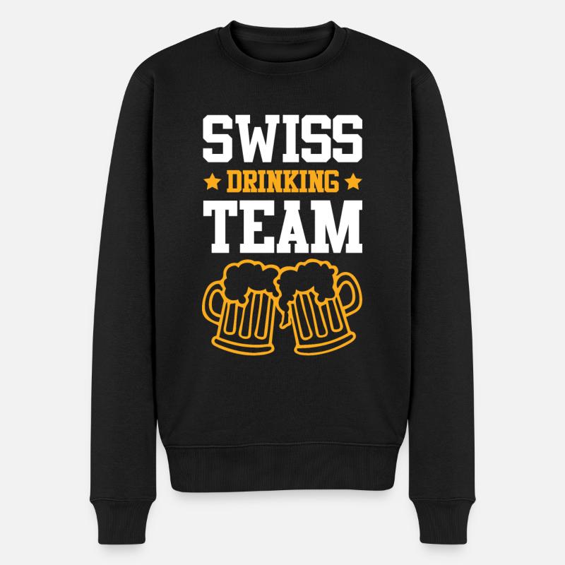 Suisse Drinking Team Suisse - Pull Premium bio Homme - noir