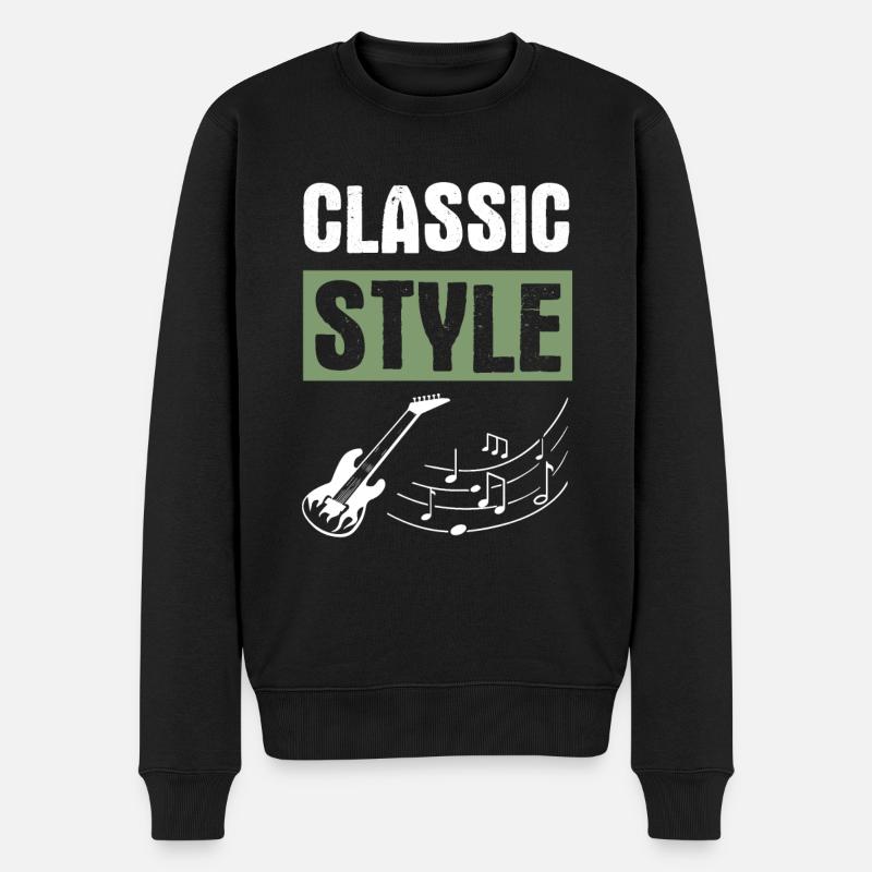 Musique rock classique - Pull Premium bio Homme - noir