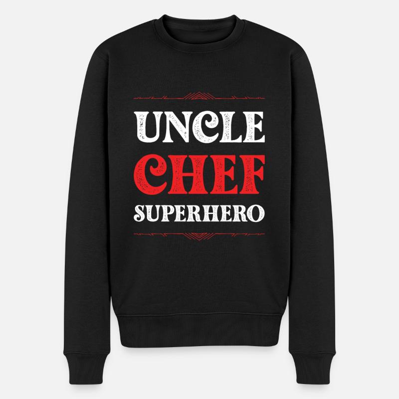 Oncle Super-héros - Pull Premium bio Homme - noir