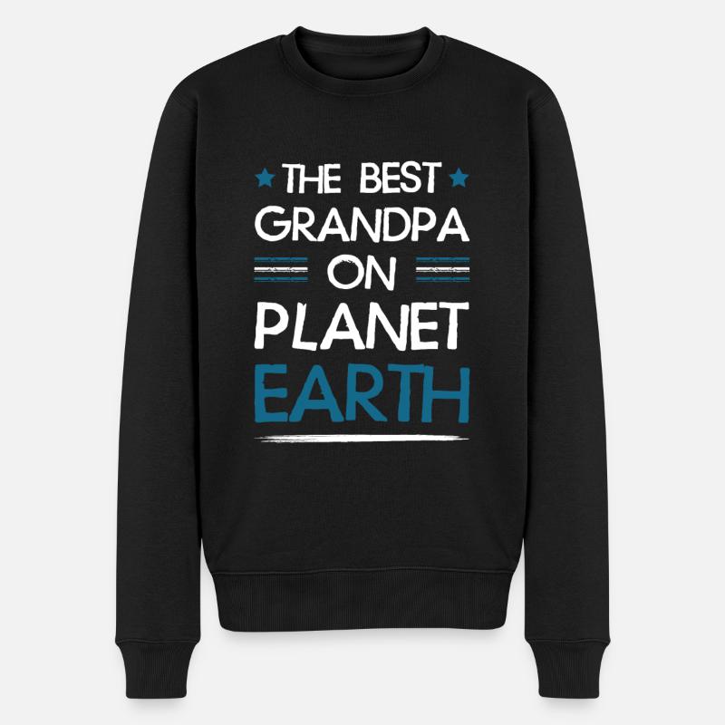 Meilleur dicton de grand-père - Pull Premium bio Homme - noir