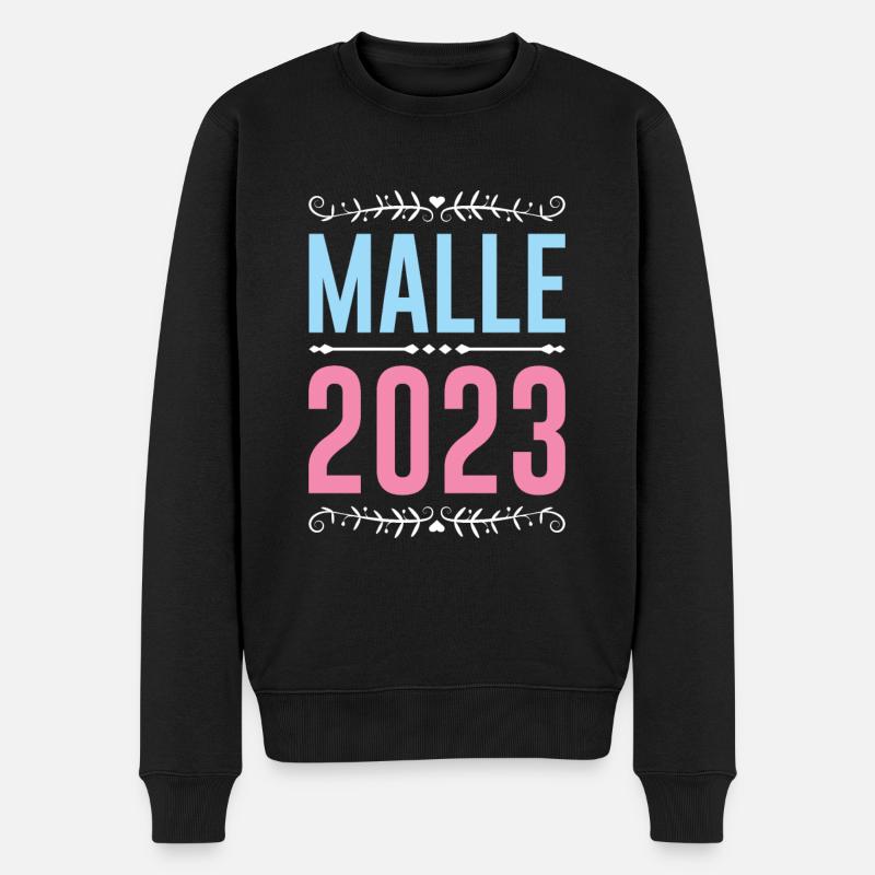 Malle 2023 - Männer Premium Bio Pullover - Schwarz