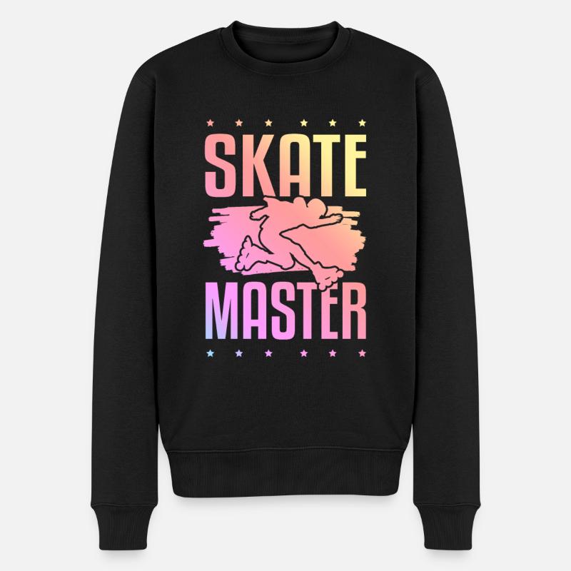 skate meister - Männer Premium Bio Pullover - Schwarz