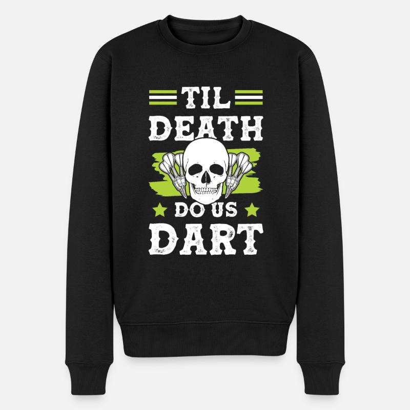 Dart drôle de dicton - Pull Premium bio Homme - noir