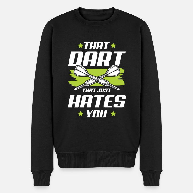 darts dart - Männer Premium Bio Pullover - Schwarz