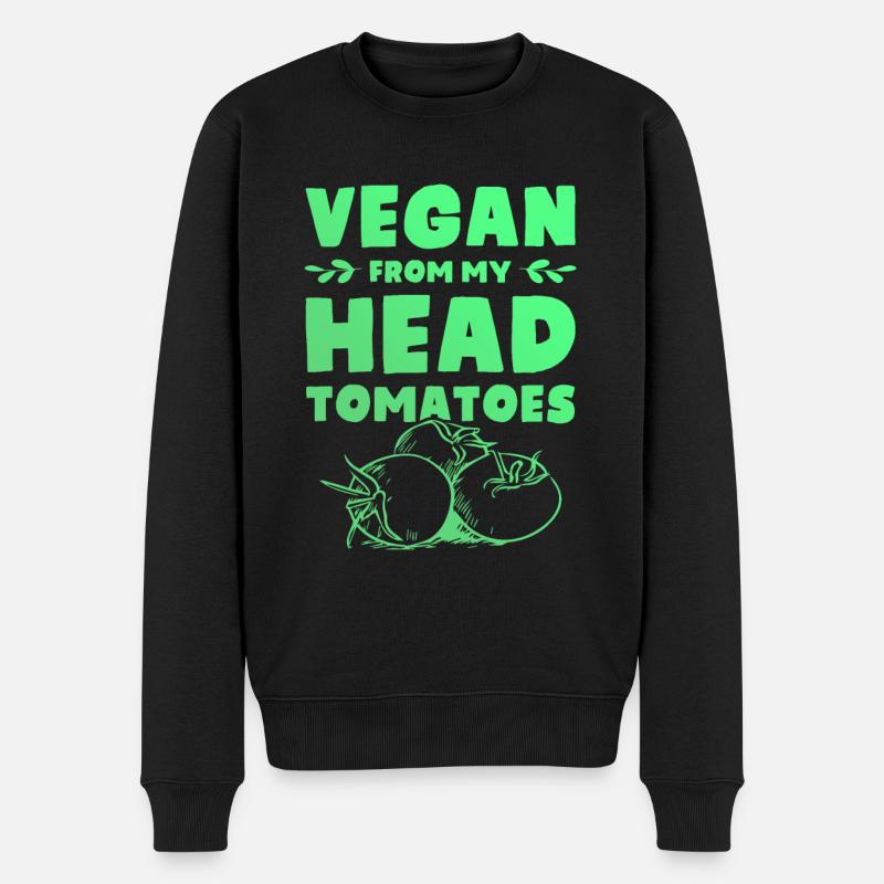 Tomate végétalienne - Pull Premium bio Homme - noir