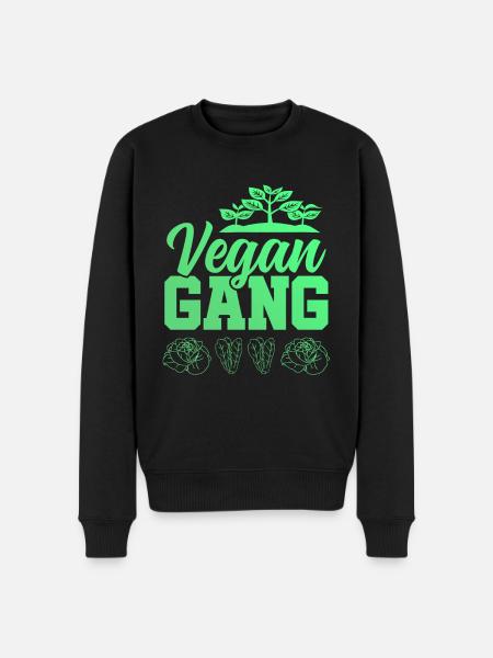 Vegan Gang - Men's Premium Organic Jumper - black