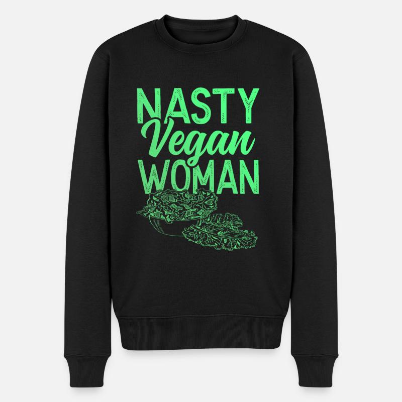 Femme végétalienne - Pull Premium bio Homme - noir