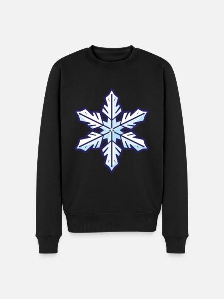 Snowflake Icon Winter - Men's Premium Organic Jumper - black