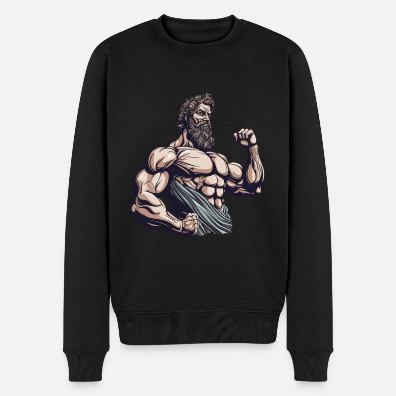 Muscles Workout Gym Bodybuilder - Pull Premium bio Homme - noir