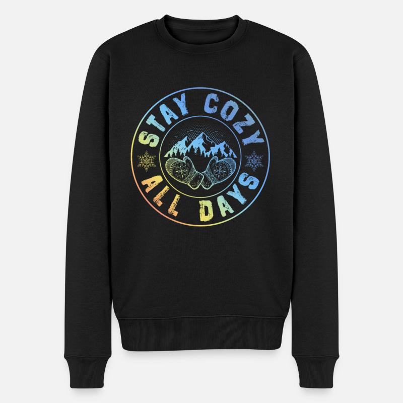 Froid d’hiver confortable - Pull Premium bio Homme - noir