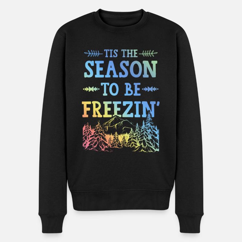 Hiver Saison Neige - Pull Premium bio Homme - noir