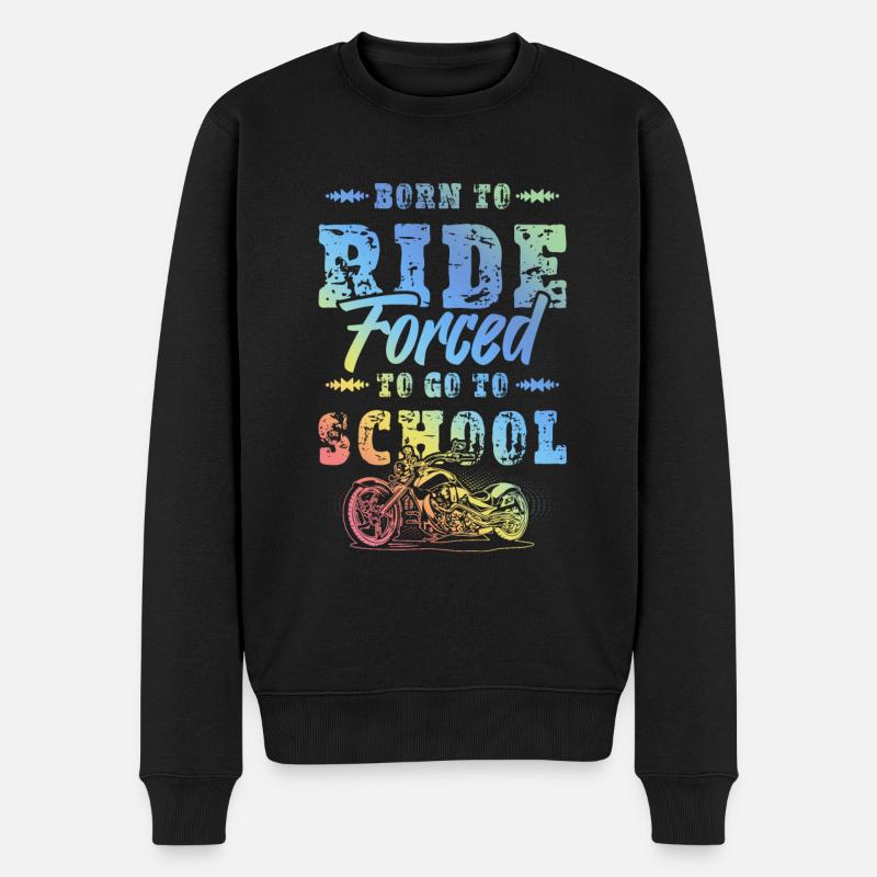 Moto Dicton École - Pull Premium bio Homme - noir